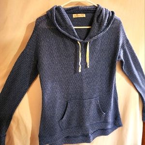 Hollister knit blue hoodie pullover XS/S